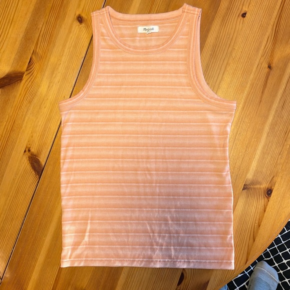 Madewell Size Small Ribbed Westville Tank Top in Sweet Tulip - Picture 1 of 6